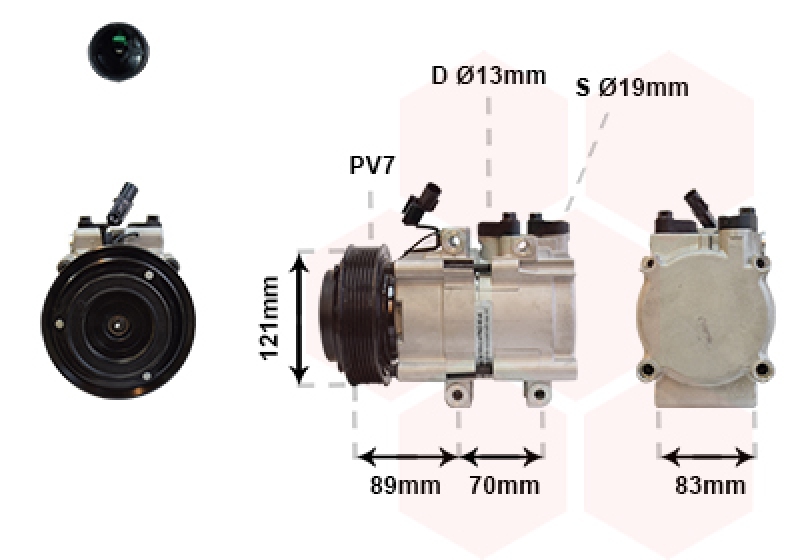 VAN WEZEL Compressor, air conditioning