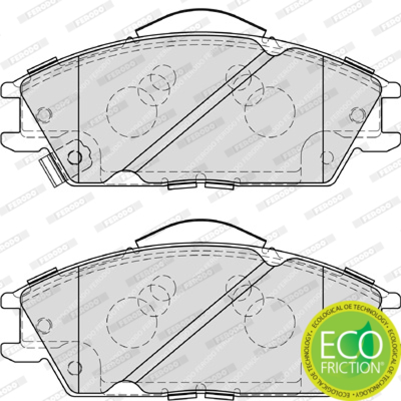 FERODO Bremsbelagsatz, Scheibenbremse PREMIER ECO FRICTION