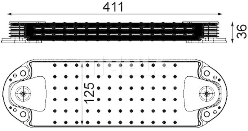 MAHLE Oil Cooler, engine oil BEHR *** PREMIUM LINE ***