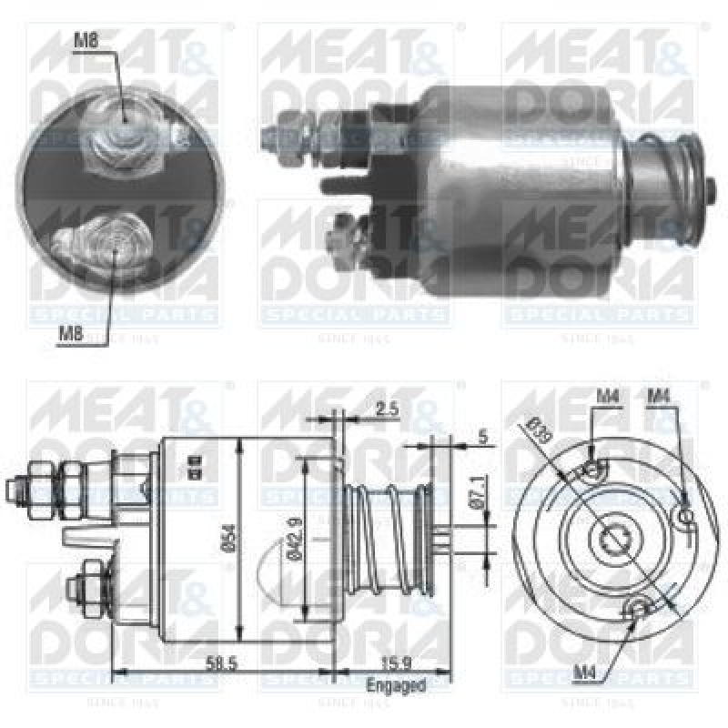 MEAT & DORIA Solenoid Switch, starter