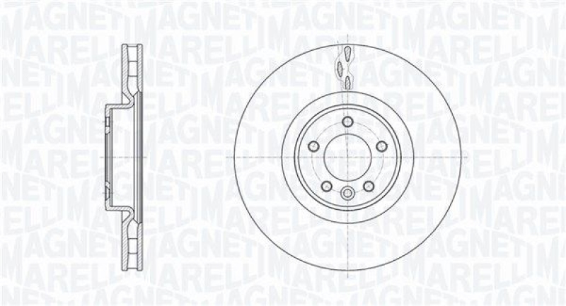 2x MAGNETI MARELLI Brake Disc