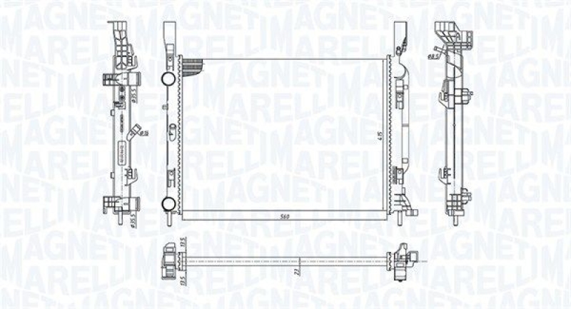 MAGNETI MARELLI Kühler, Motorkühlung