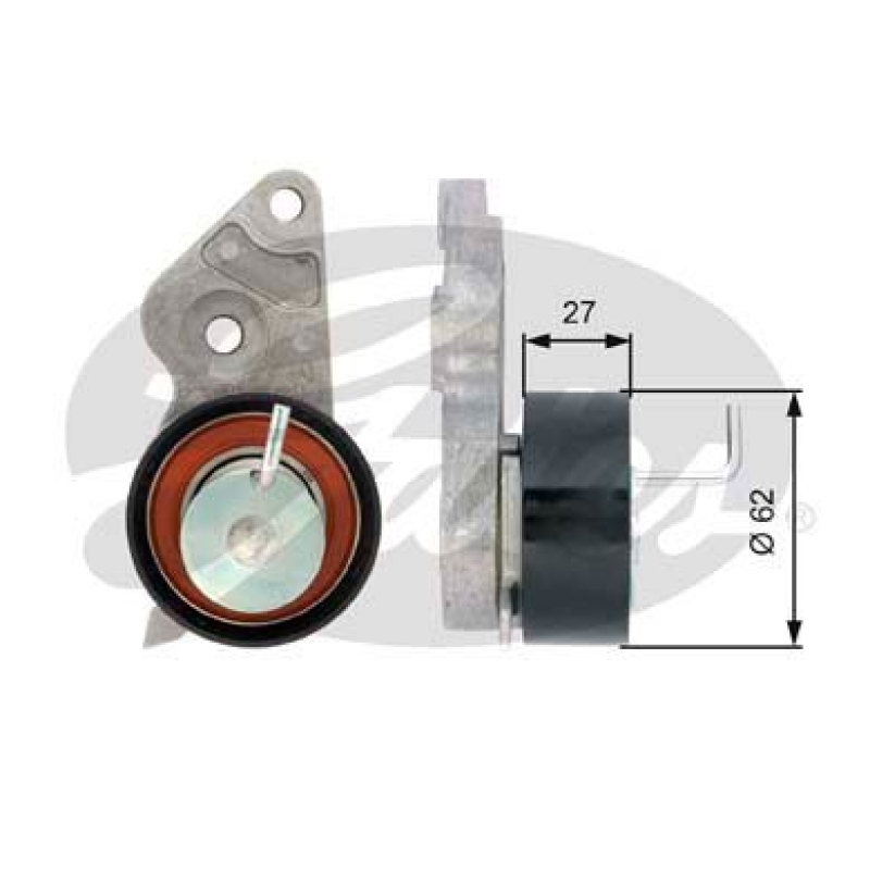 GATES Tensioner Pulley, timing belt PowerGrip®