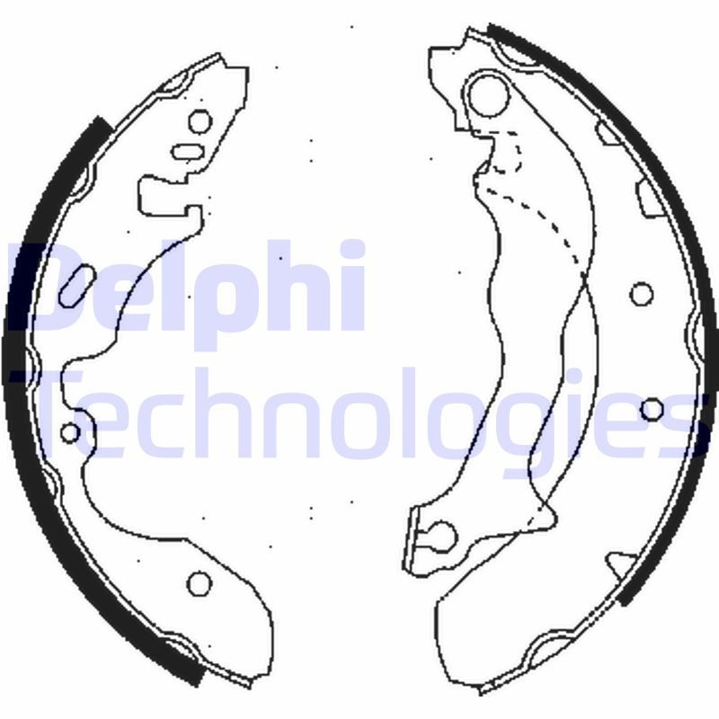 DELPHI Brake Shoe Set