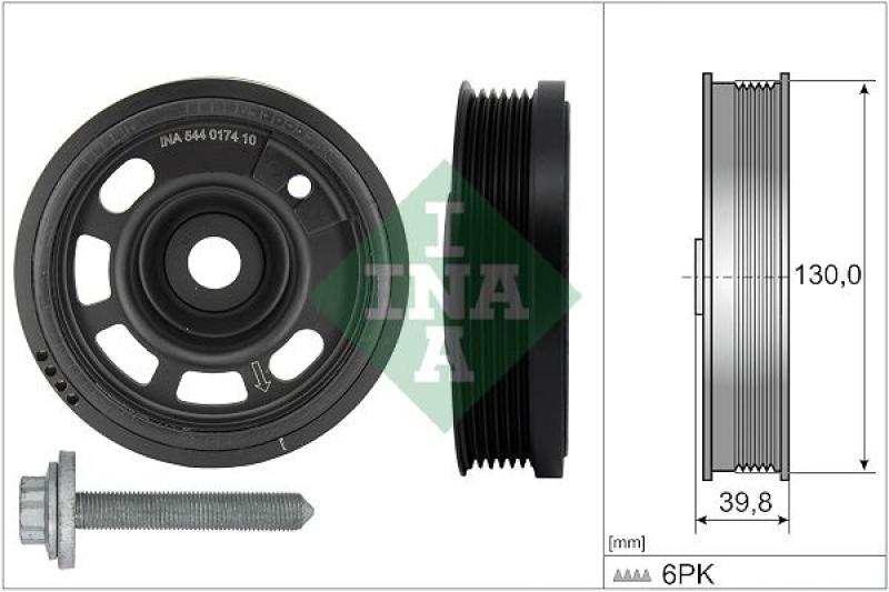 Schaeffler INA Riemenscheibensatz, Kurbelwelle