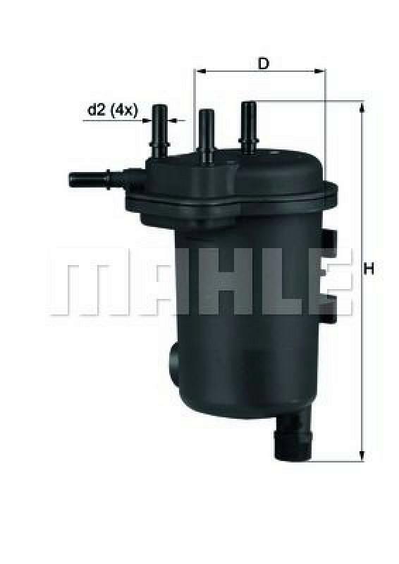 MAHLE ORIGINAL Fuel filter