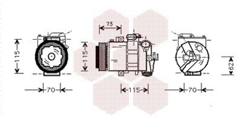 VAN WEZEL Kompressor, Klimaanlage