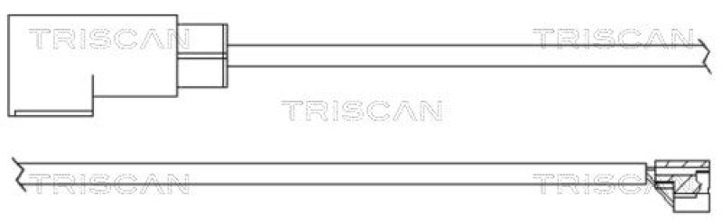 TRISCAN Warning Contact, brake pad wear