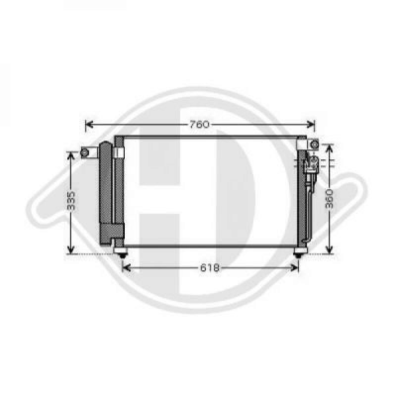 DIEDERICHS Condenser, air conditioning DIEDERICHS Climate