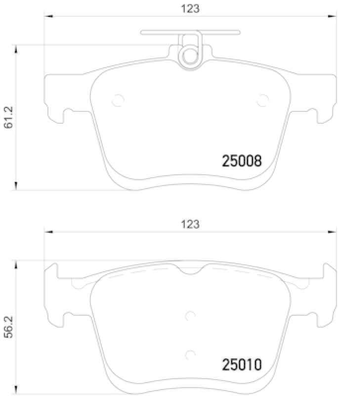 BREMBO Brake Pad Set, disc brake BREMBO XTRA LINE