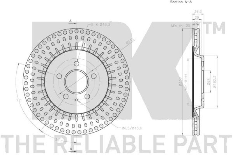 2x NK Brake Disc