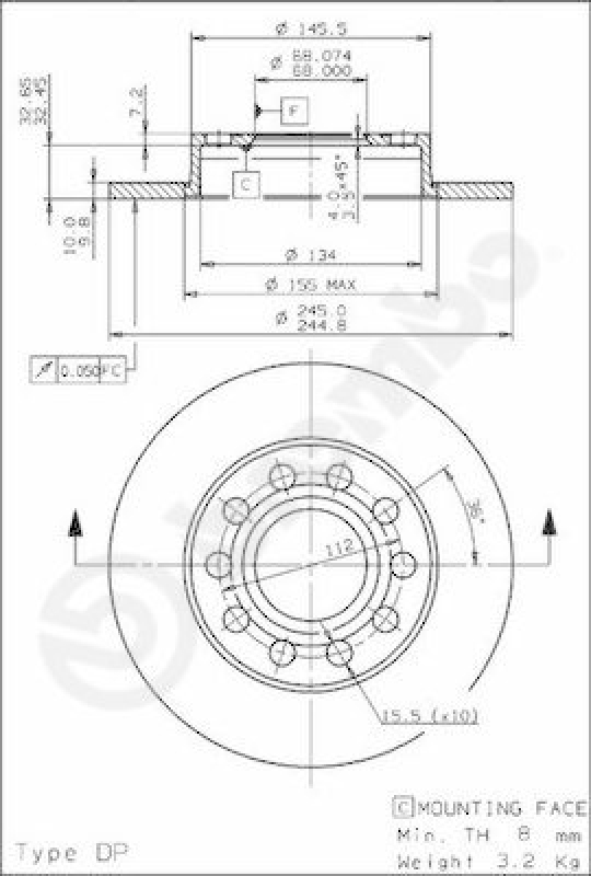 BREMBO BREMSSCHEIBEN + BREMBO BREMSBELÄGE