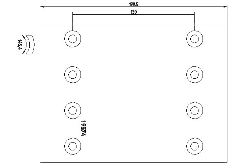 TEXTAR Brake Lining Kit, drum brake