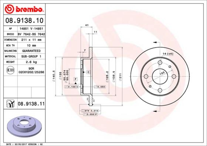 BREMBO BREMSSCHEIBEN + BREMBO BREMSBELÄGE