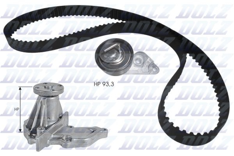 DOLZ Water Pump & Timing Belt Set