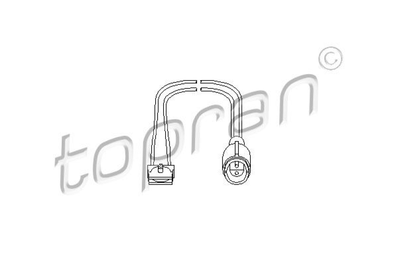 TOPRAN Sensor, brake pad wear