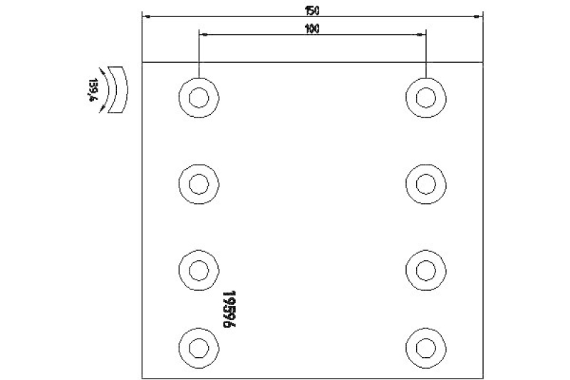 TEXTAR Brake Lining Kit, drum brake