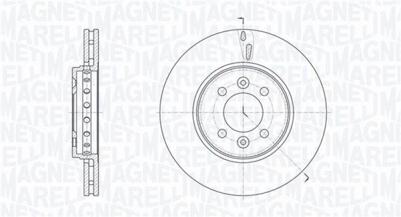 2x MAGNETI MARELLI Brake Disc