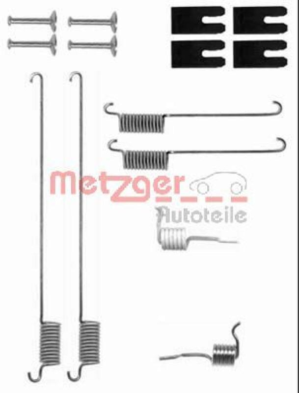 METZGER Zubehörsatz Bremsbacken Trommelbremse Montagesatz