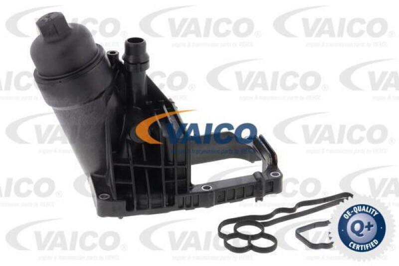 VAICO Housing, oil filter Q+, original equipment manufacturer quality