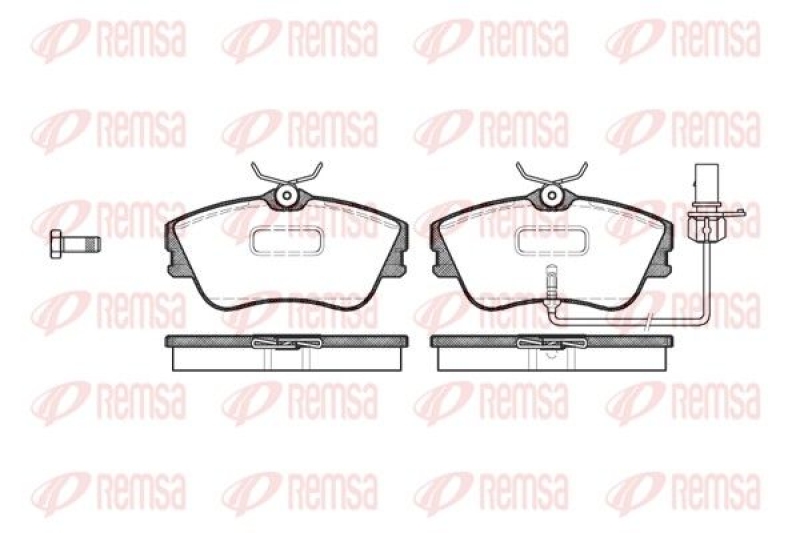 REMSA Brake Pad Set, disc brake