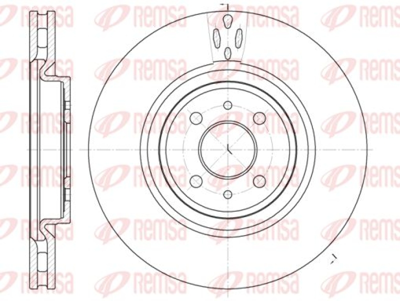 2x REMSA Brake Disc