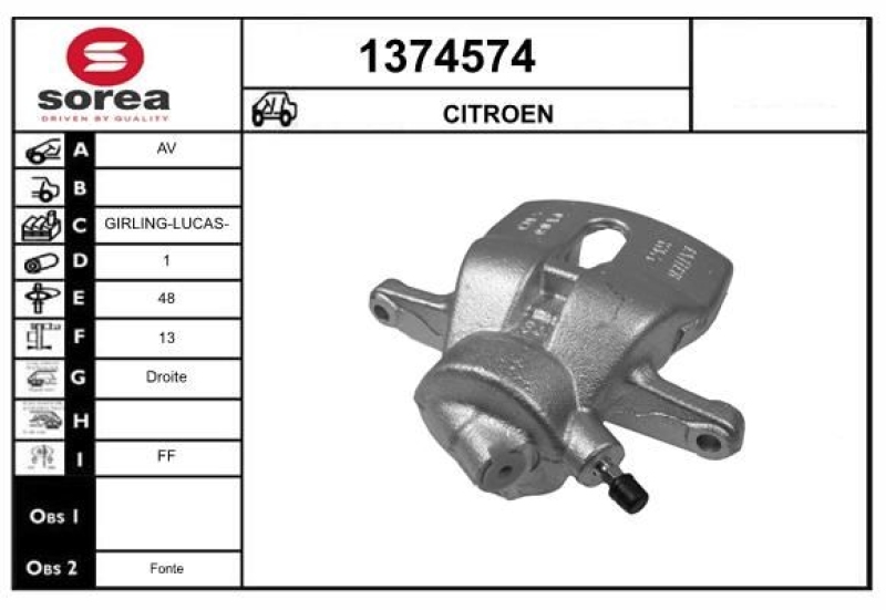 SNRA Bremssattel