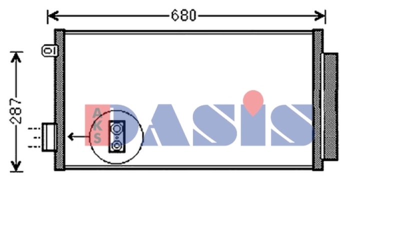 AKS DASIS Evaporator, air conditioning