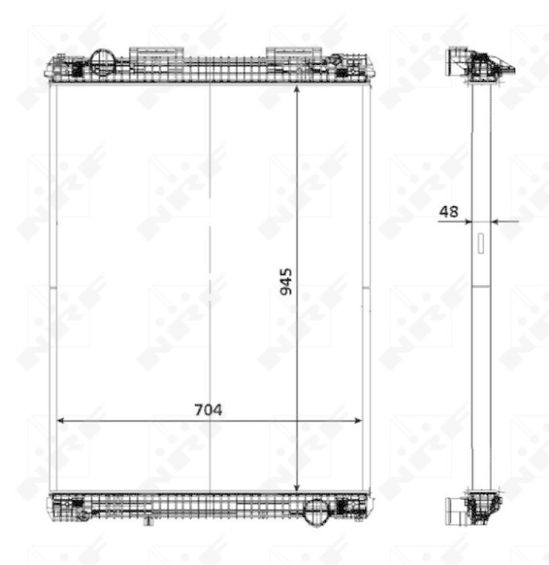 NRF Radiator, engine cooling