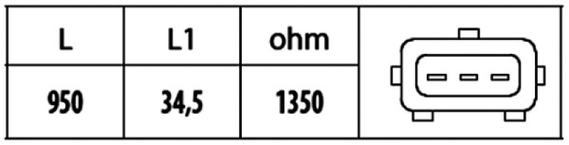 HELLA Sensor, crankshaft pulse