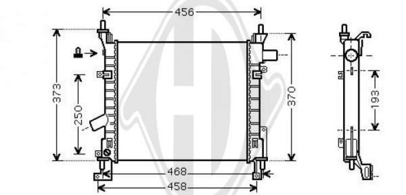 DIEDERICHS Radiator, engine cooling DIEDERICHS Climate