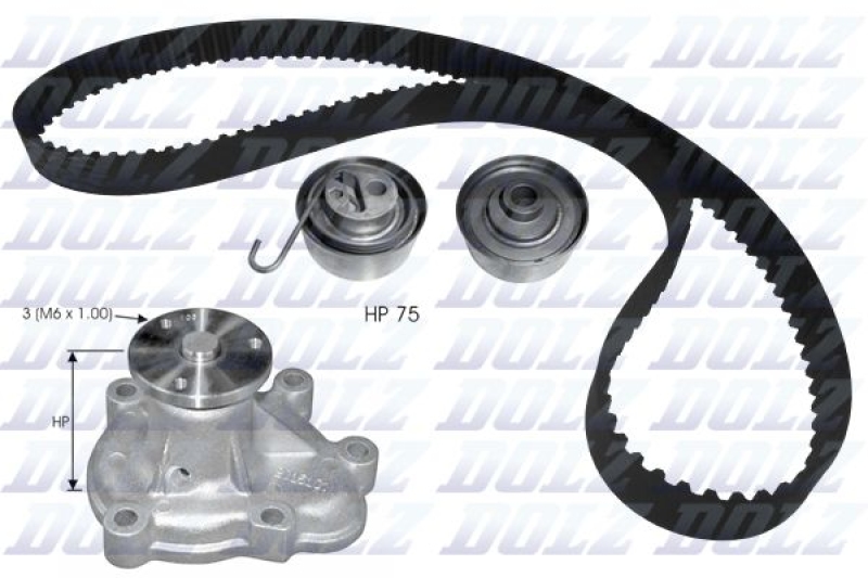 DOLZ Water Pump & Timing Belt Set