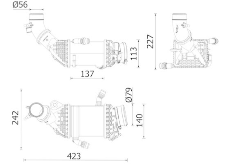 MAHLE Ladeluftkühler BEHR *** PREMIUM LINE ***