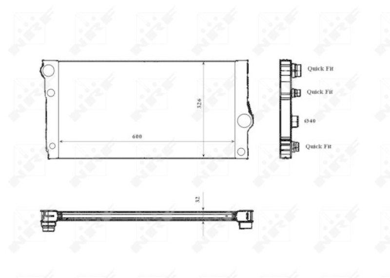 NRF Radiator, engine cooling