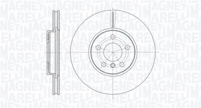 2x MAGNETI MARELLI Brake Disc