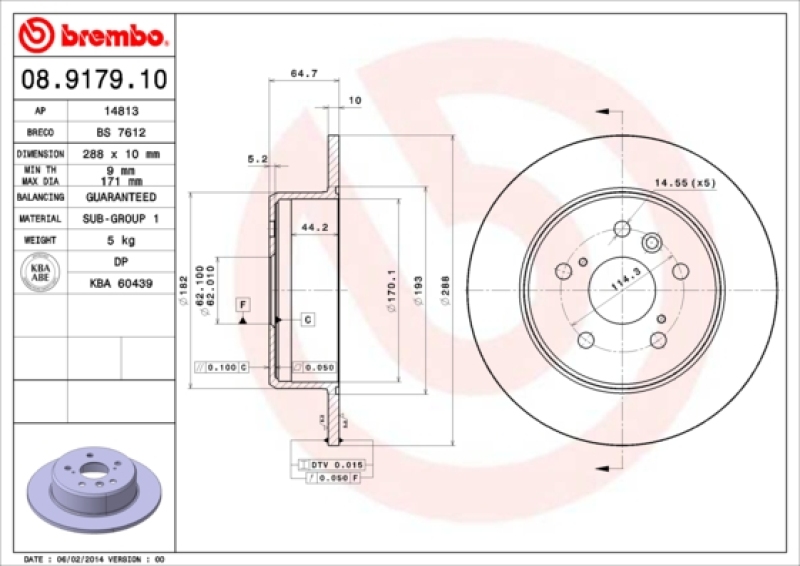 2x BREMBO Brake Disc PRIME LINE