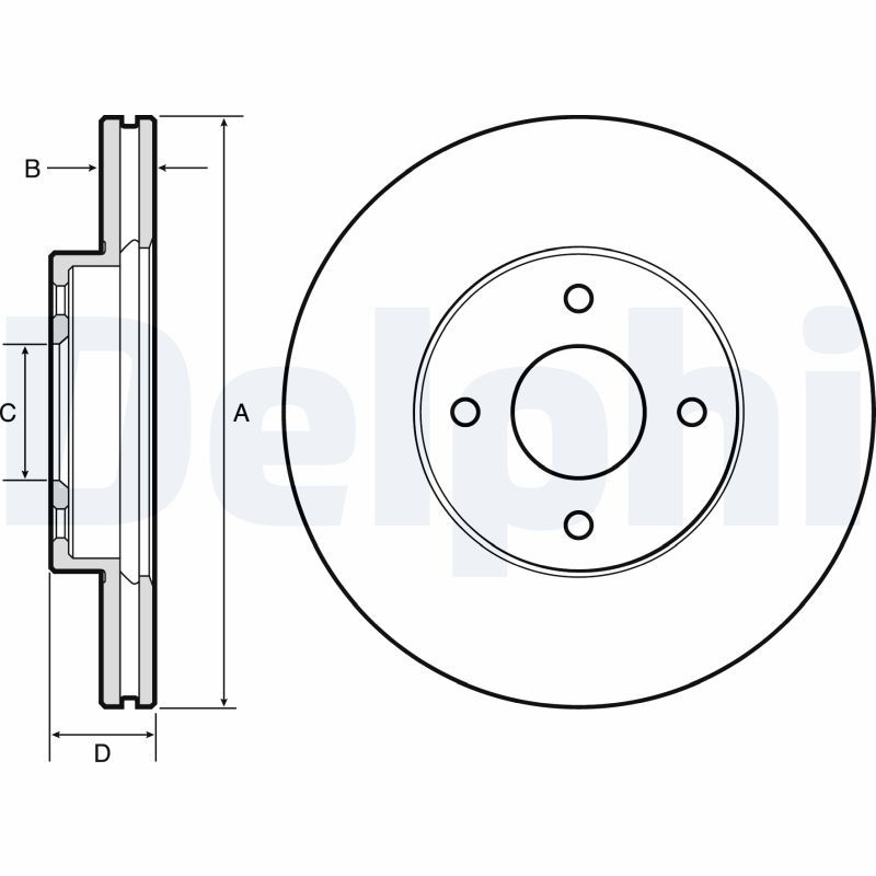 2x DELPHI Bremsscheibe