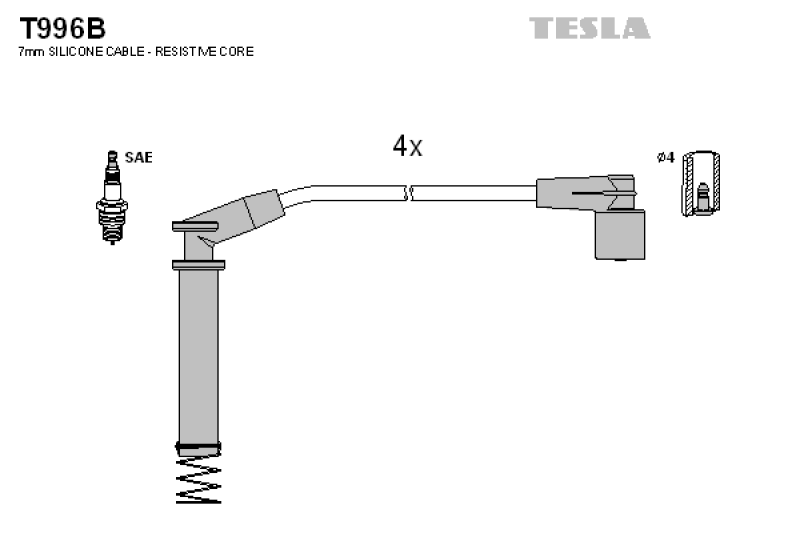 TESLA Zündleitungssatz