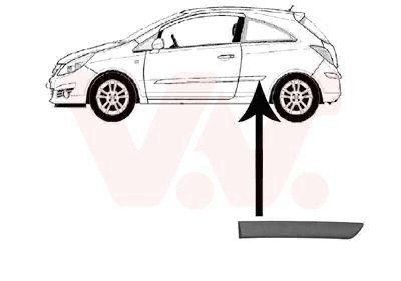 VAN WEZEL Trim/Protective Strip, sidewall