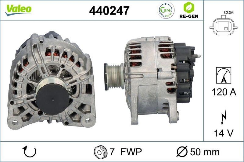 VALEO Alternator VALEO RE-GEN REMANUFACTURED