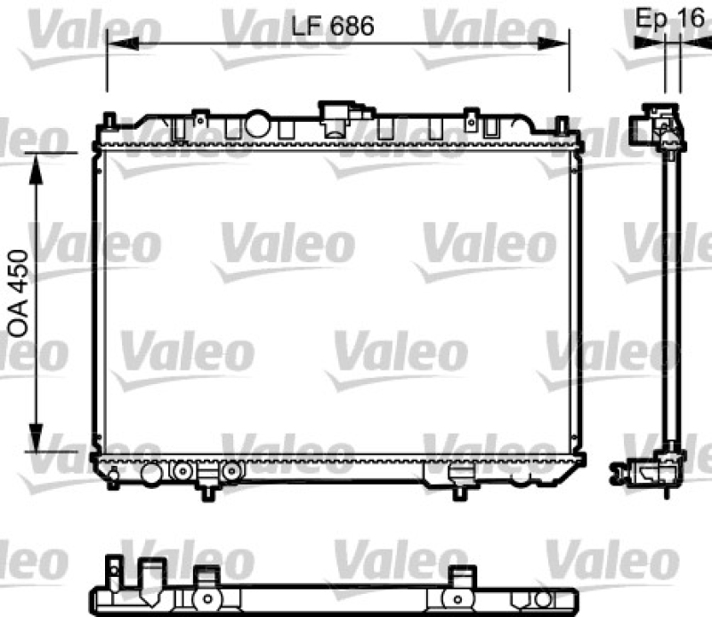 VALEO Radiator, engine cooling