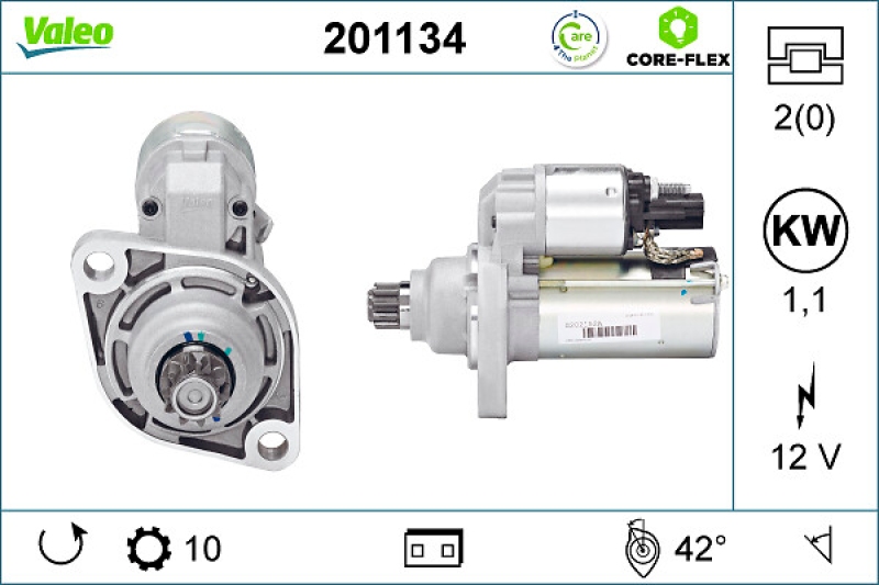 VALEO Starter VALEO CORE-FLEX