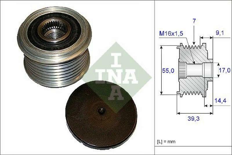 INA Alternator Freewheel Clutch