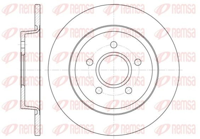 2x REMSA Brake Disc