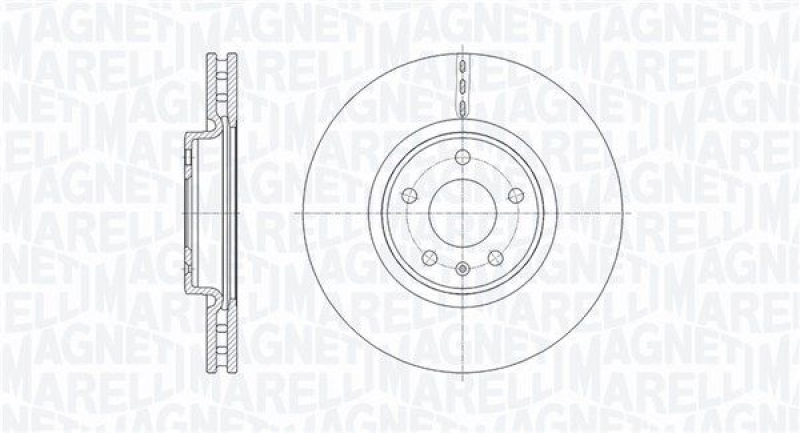 2x MAGNETI MARELLI Brake Disc