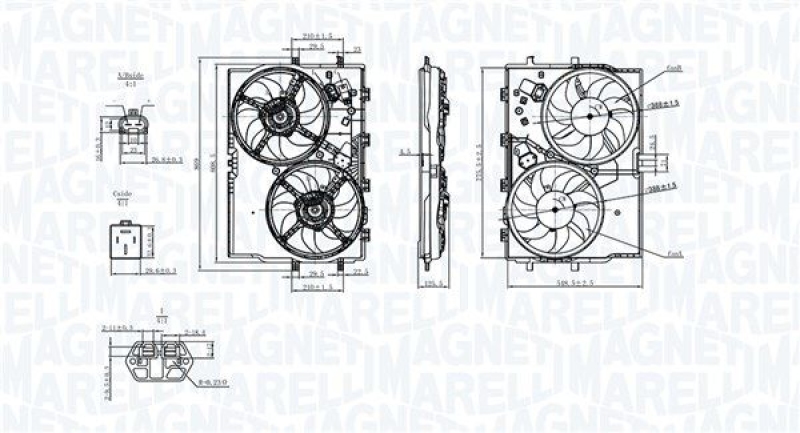 MAGNETI MARELLI Fan, engine cooling