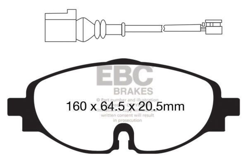 EBC Brakes Bremsbelagsatz, Scheibenbremse