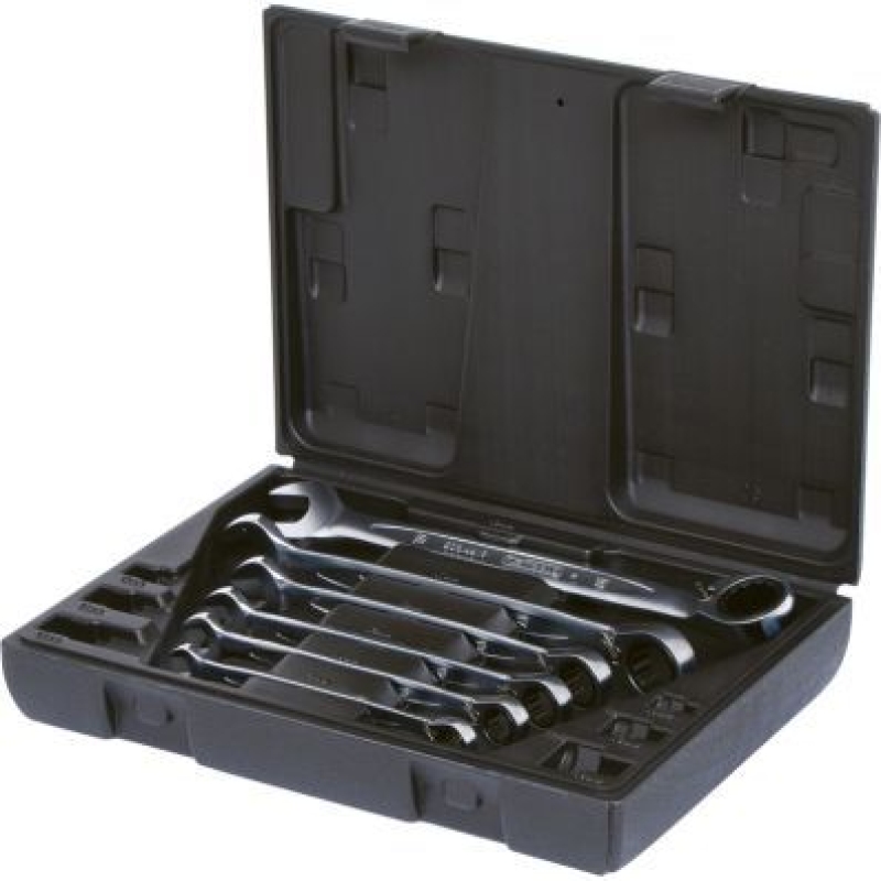 KS TOOLS Ratchet Ring Open-ended Spanner Set