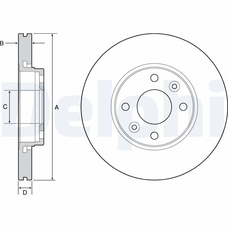 2x DELPHI Bremsscheibe