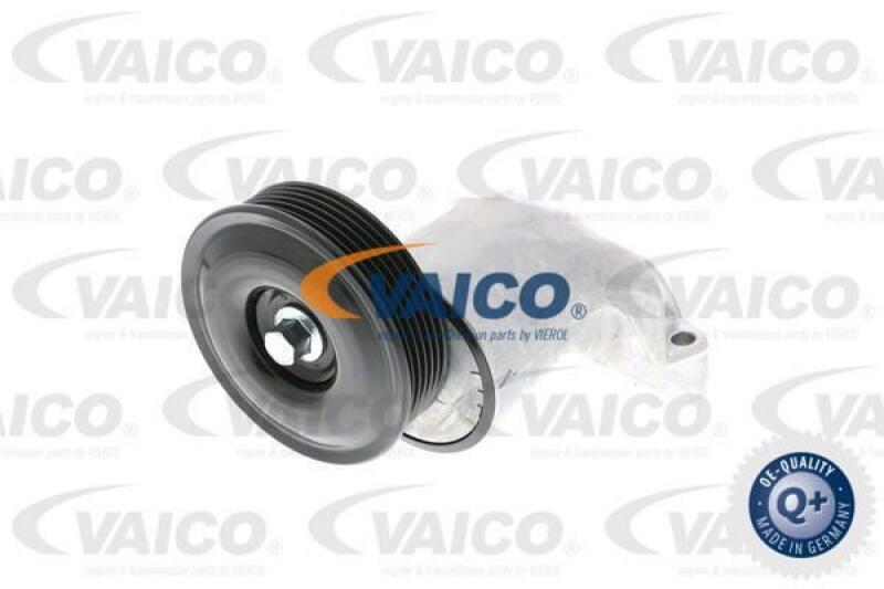 VAICO Tensioner Pulley, V-ribbed belt Q+, original equipment manufacturer quality MADE IN GERMANY